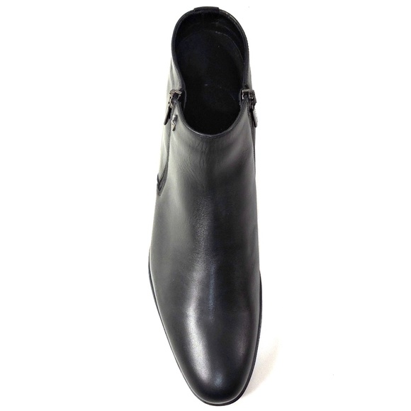 GOODMAN ?? MEN\'S BLACK SOFT LEATHER WINTER BOOTIE main image 8